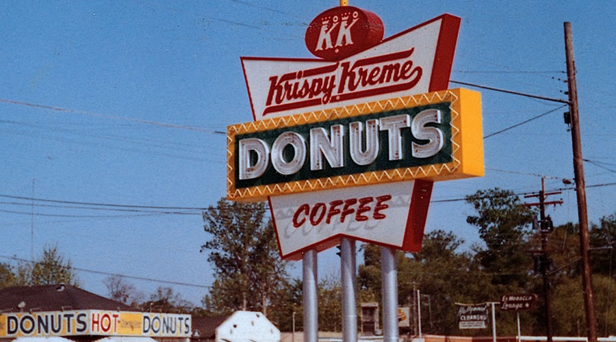 Image result for Krispy Kreme restaurant sign